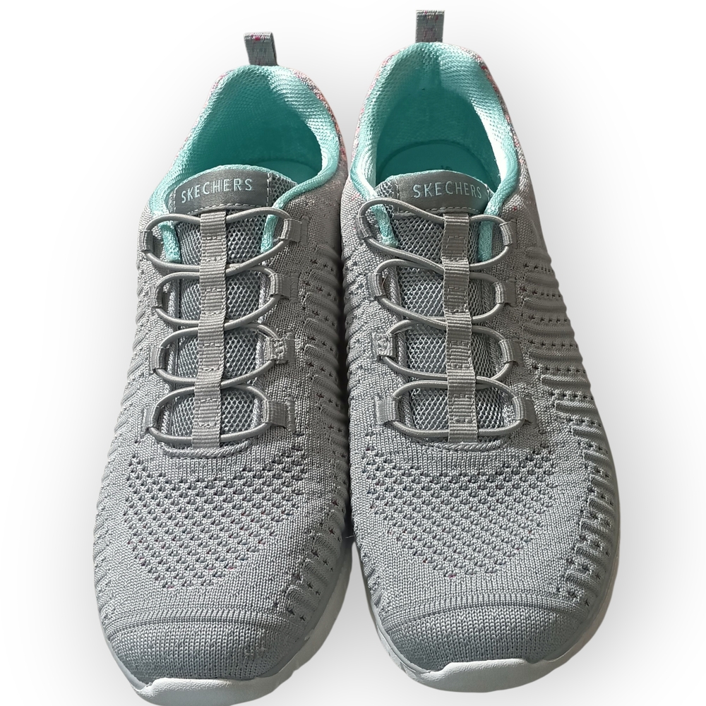 Skechers Women's Gray Athletic Shoes - Picture 2 of 7
